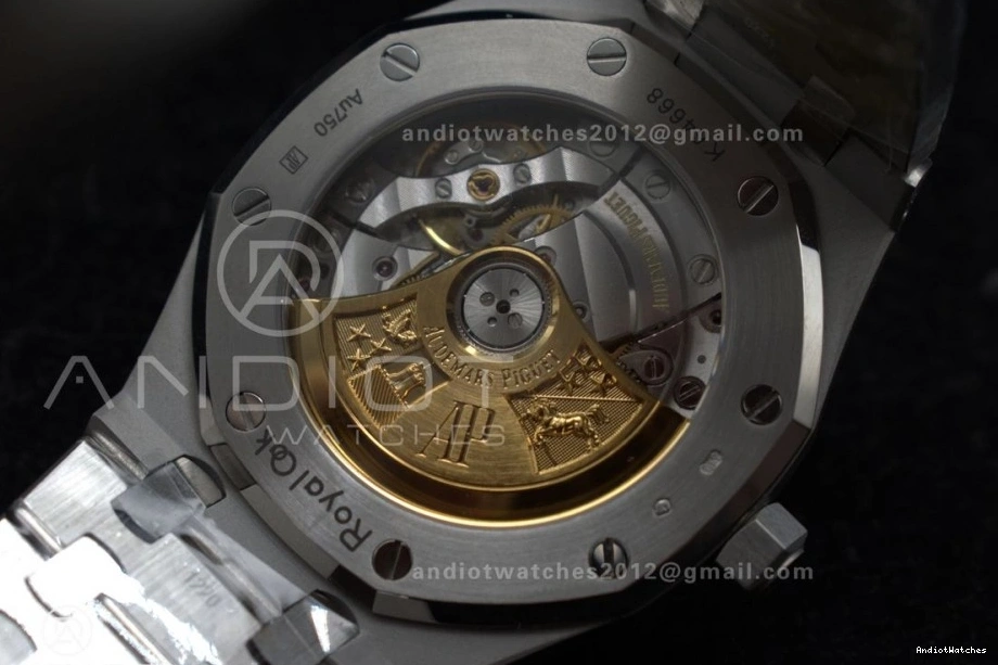 Edition 37mm Best Bracelet 15454 Super APSF Affordable 1033 SA3120 Dial Textured Oak On Frosted SS 1:1 White Royal Clone SS 0406